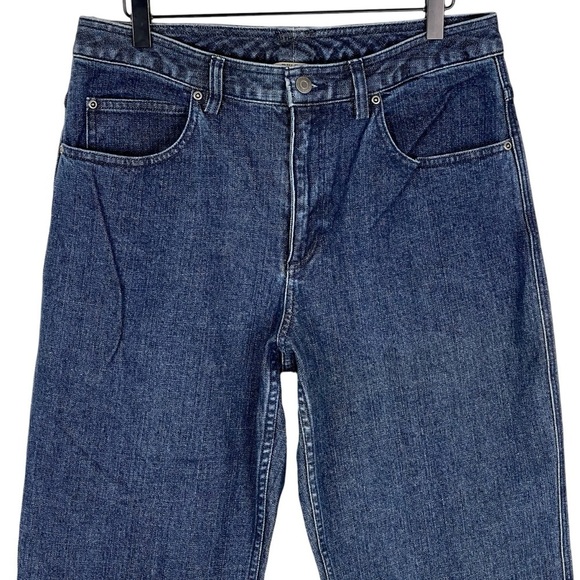 Duluth Trading Co Jeans Womens 10 x 29" Relaxed Fit High Rise Straight Dark Wash - Picture 2 of 7